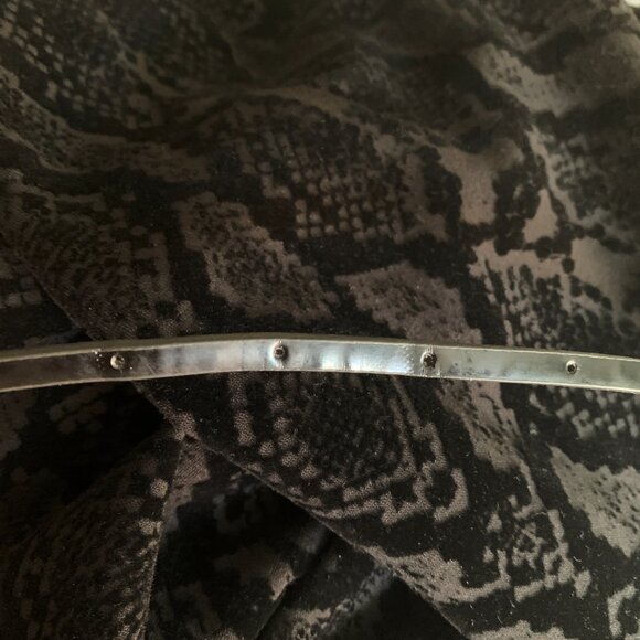 Calvin Klein Black Velour Pleated Dress | Sleeveless Fit & Flare | Size 8 - Picture 11 of 11